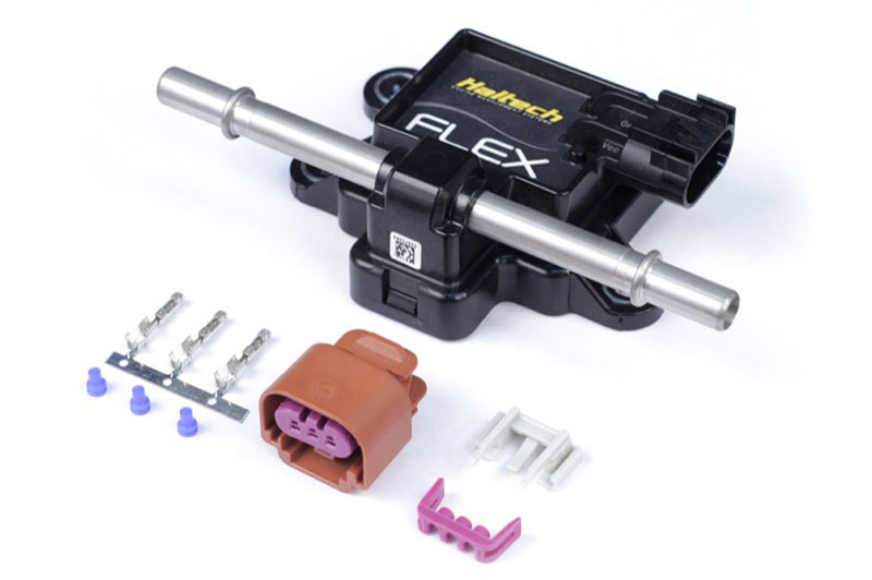 Haltech Flex Fuel Composition Sensor for 3/8 (GM Spring Lock) Fittings w/Plug & Pins - HT-011000