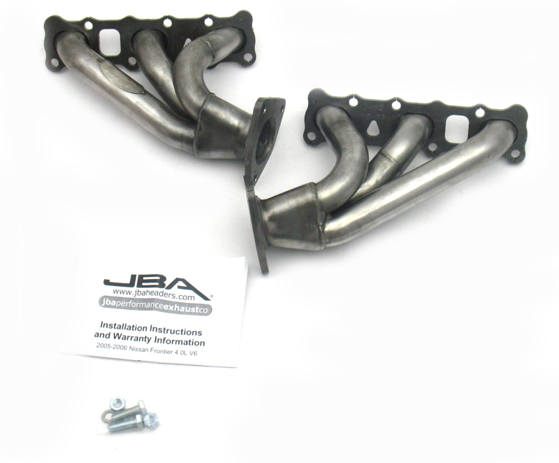 JBA 04-15 Nissan 4.0L V6 1-5/8in Primary Raw 409SS Cat4Ward Header - 1410S