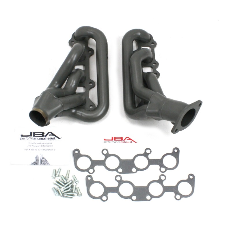 JBA 15-20 Ford Mustang 5.0L Coyote 1-3/4in Primary Ti Ctd Cat4Ward Header - 1689SJT