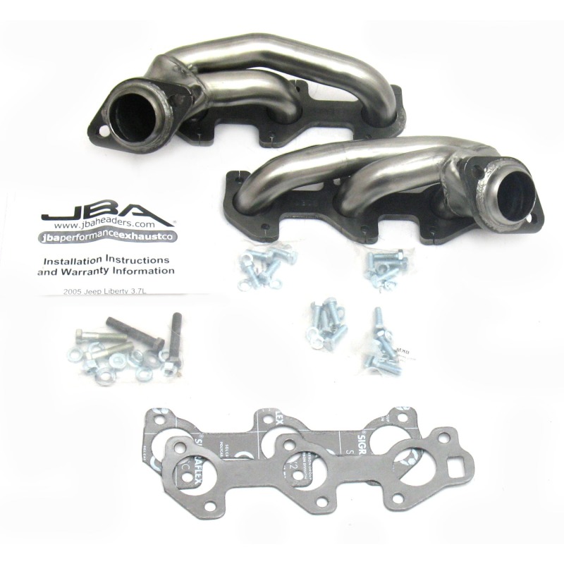 JBA 05-09 Jeep Liberty 3.7L V6 1-1/2in Primary Raw 409SS Cat4Ward Header - 1930S