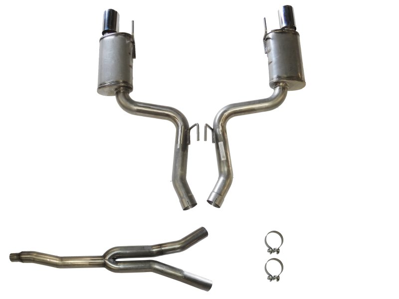 JBA 15-20 Ford Mustang EcoBoost 304 Stainless Steel Cat-Back Exhaust - 30-2648