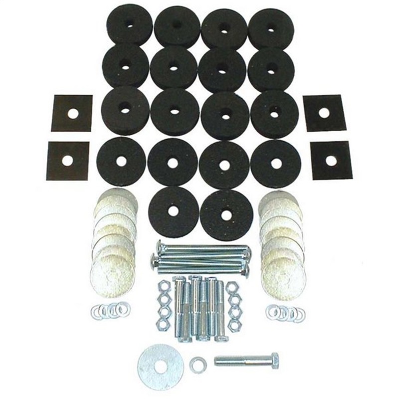 Omix Body Tub Mounting Kit 41-75 Willys & Jeep Models - 12201.01