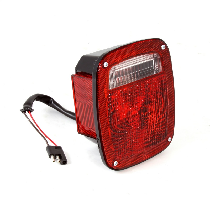 Omix Left Black Tail Lamp 81-86 Jeep CJ Models - 12403.07