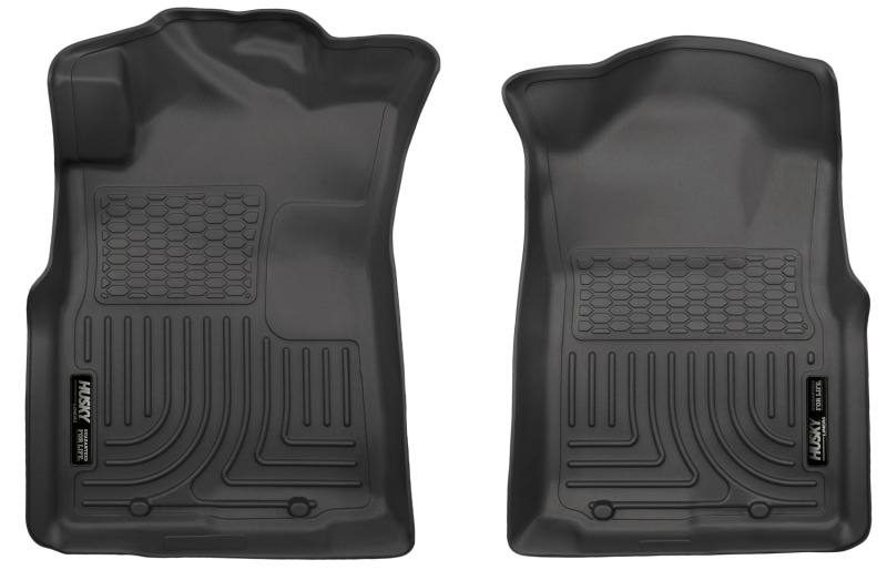 Husky Liners 05-15 Toyota Tacoma Crew/Extended/Standard Cab WeatherBeater Front Black Floor Liners - 13941