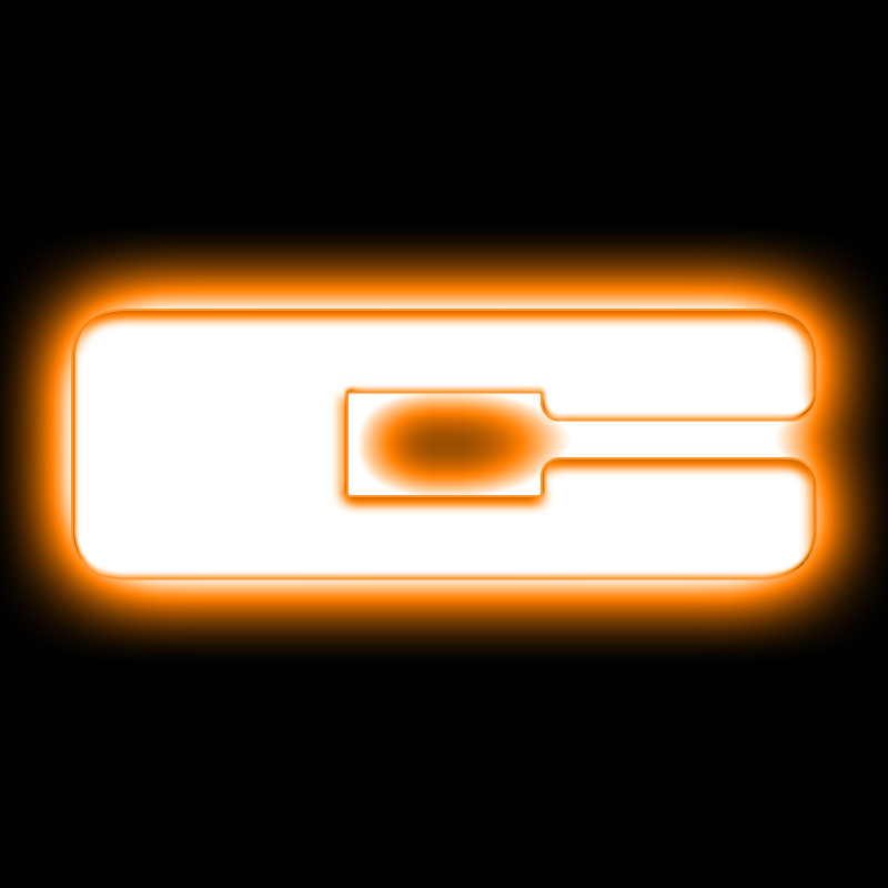 ORACLE Lighting Universal Illuminated LED Letter Badges - Matte Wht Surface Finish - C SEE WARRANTY - 3140-C-005