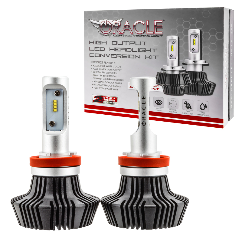 Oracle H8 4000 Lumen LED Headlight Bulbs (Pair) - 6000K NO RETURNS - 5233-001