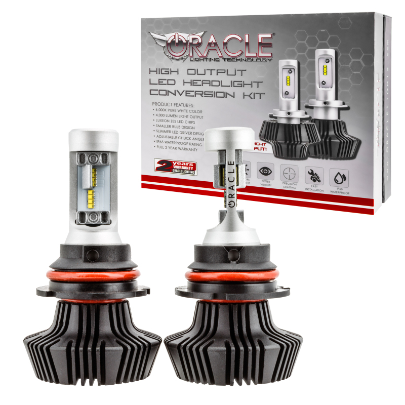 Oracle 9004 4000 Lumen LED Headlight Bulbs (Pair) - 6000K NO RETURNS - 5238-001
