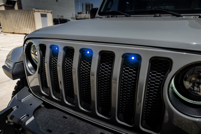 Oracle Pre-Runner Style LED Grille Kit for Jeep Wrangler JL - Blue - 5870-002