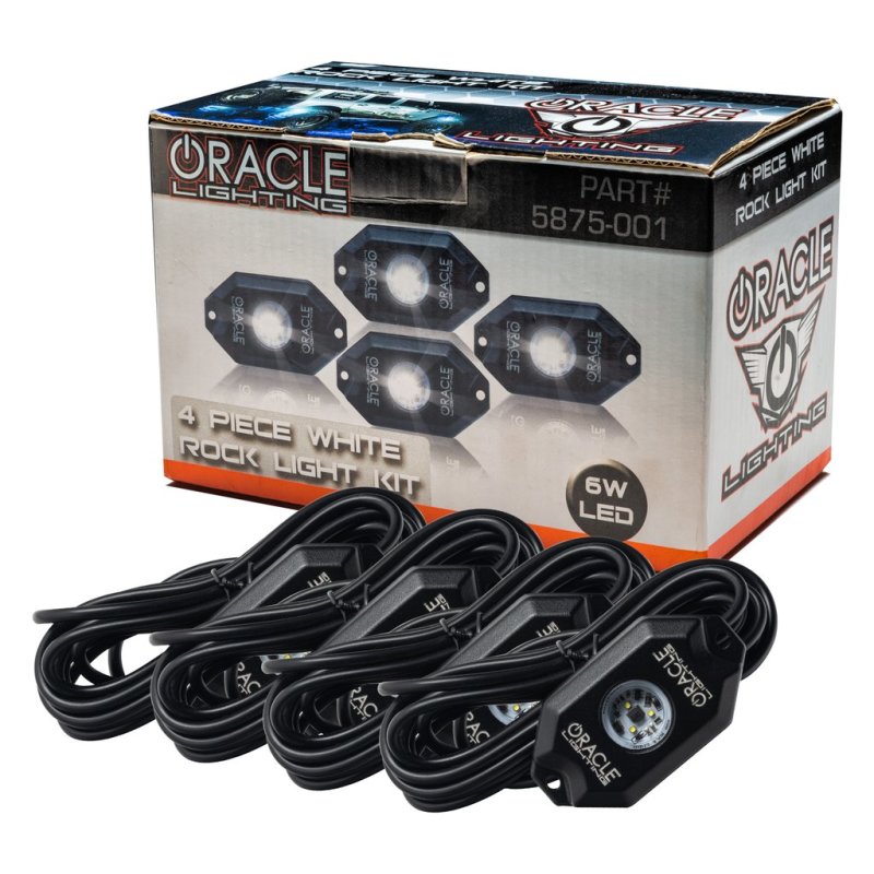 Oracle Underbody Wheel Well Rock Light Kit - White (4PCS) - 5000K NO RETURNS - 5875-001