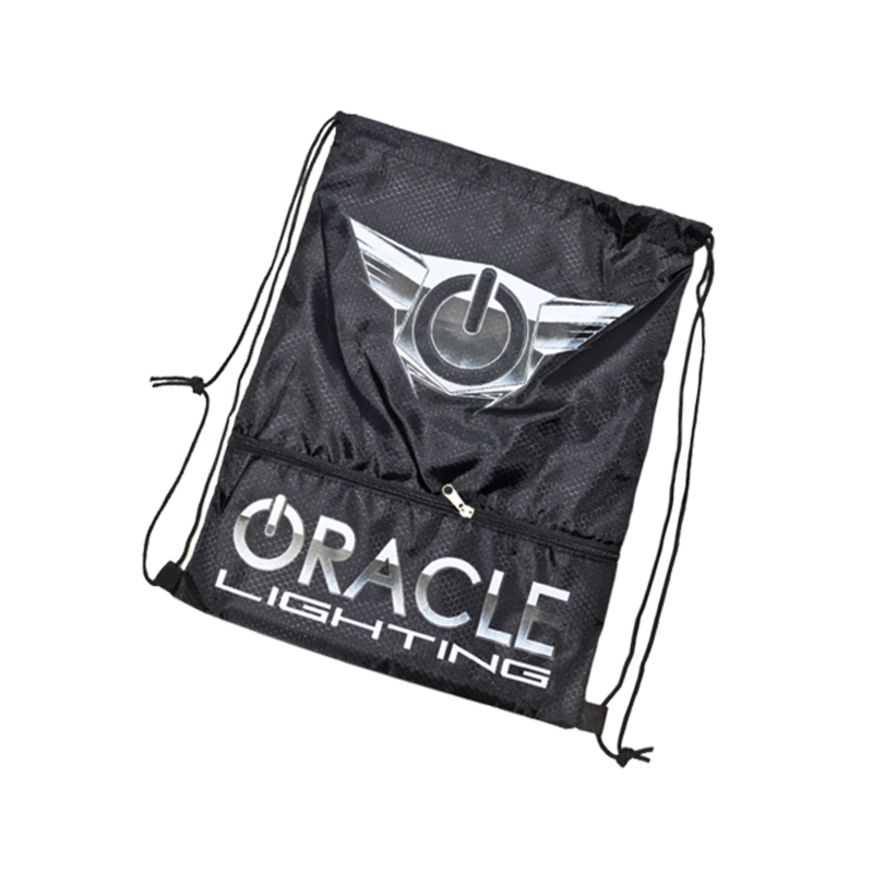 Oracle Draw String Bag - Black/Silver NO RETURNS - 8047-504