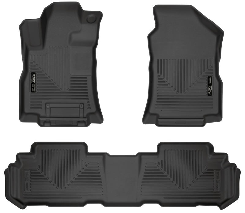 Husky Liners 19-23 Subaru Ascent Weatherbeater Black Front & 2nd Seat Floor Liners - 95871