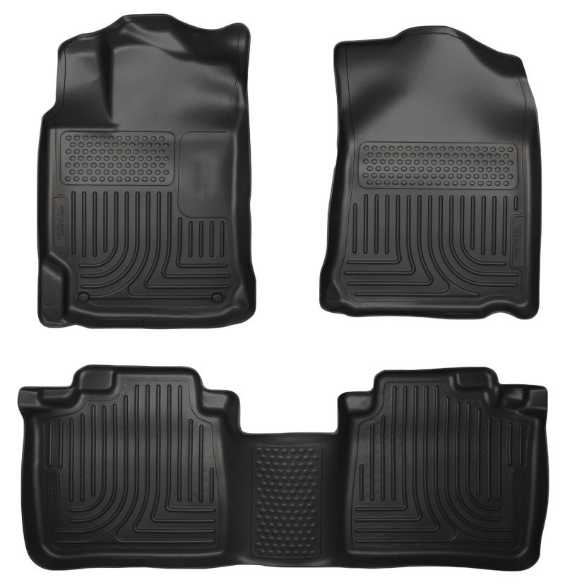 Husky Liners 10-13 Lexus RX350/RX450h WeatherBeater Black Front & 2nd Seat Floor Liners - 99551