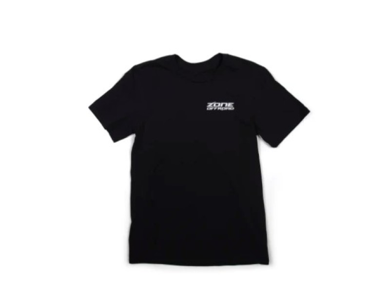 Zone Offroad Black Premium Cotton T-Shirt - Green Logo - M - ZONU9160M