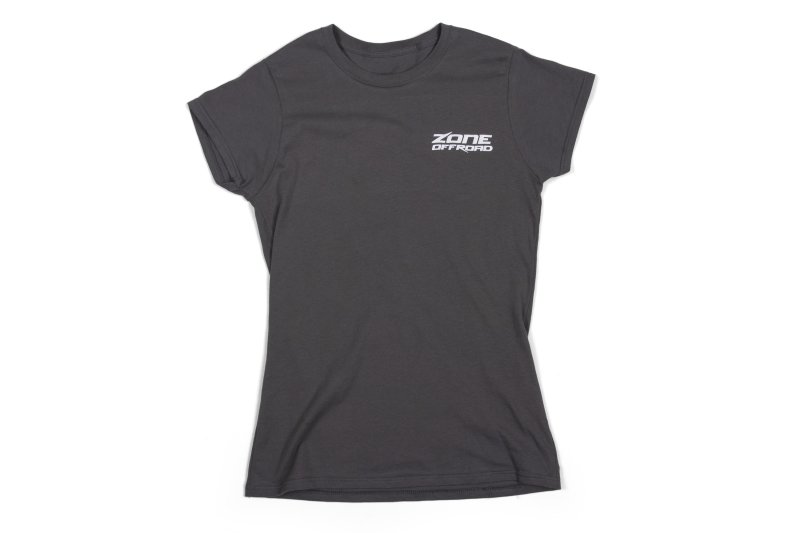 Zone Offroad Charcoal Gray Premium Cotton T-Shirt w/ Zone Offroad Logo - Womens - Small - ZONU9163S