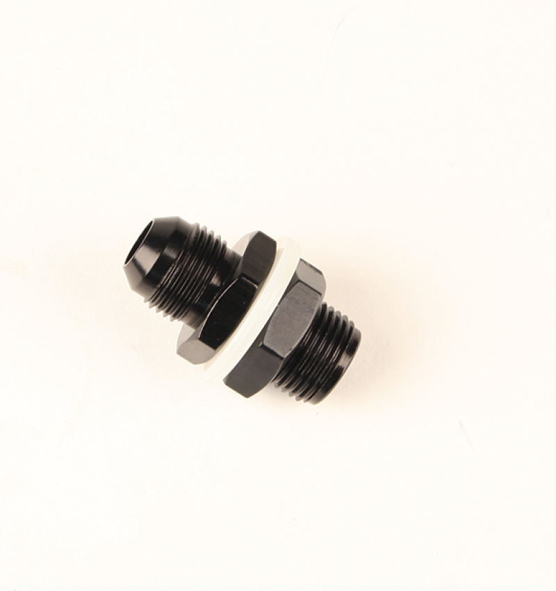 Fragola -10AN Fuel Cell Bulkhead w/ Washers and Nut - Black - 483110-BL