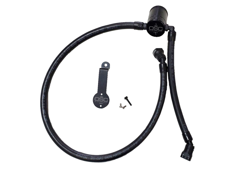 J&L 18-25 Jeep Wrangler JL 3.6L Driver Side Oil Separator 3.0 - Black Anodized - 3069D-B