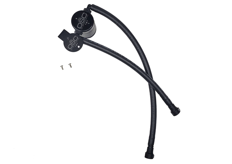 J&L 14-19 Chevrolet Corvette LT1 6.2L Driver Side Oil Separator 3.0 - Black Anodized - 3087D-B