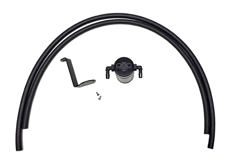 J&amp;L 2005-2019 Nissan Frontier 4L Oil Separator 3.0 - Black Anodized - 3109P-B