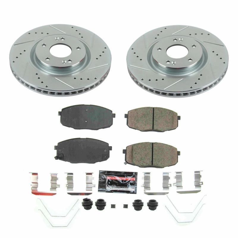 Power Stop 19-21 Hyundai Nexo Front Z23 Evolution Brake Kit - K8271