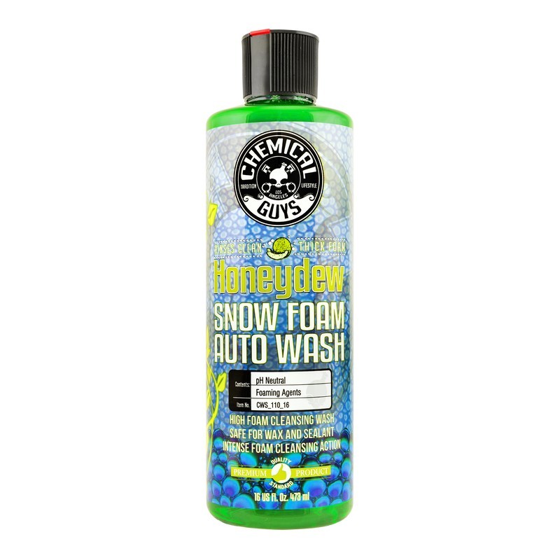 Chemical Guys Honeydew Snow Foam Auto Wash Cleansing Shampoo - 16oz - CWS_110_16