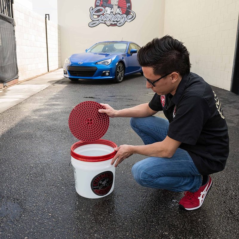 Chemical Guys Cyclone Dirt Trap Car Wash Bucket Insert - Red - DIRTTRAP02