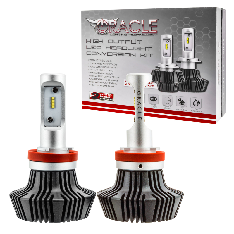Oracle H11 4000 Lumen LED Headlight Bulbs (Pair) - 6000K - 5235-001