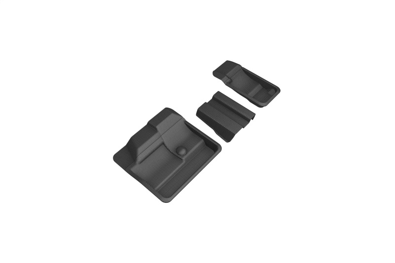 3D MAXpider 17-21 Tesla Model Y Kagu 3rd Row Floormats - Black - L1TL03631509