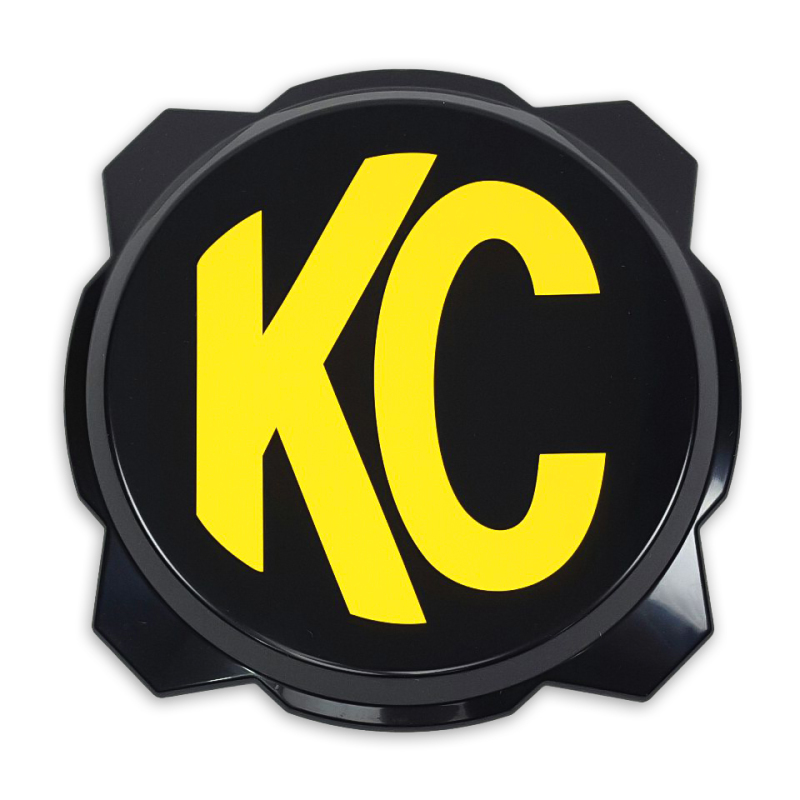 KC HiLiTES 6in. Hard Cover for Gravity Pro6 LED Lights (Single) - Black w/Yellow KC Logo - 5111