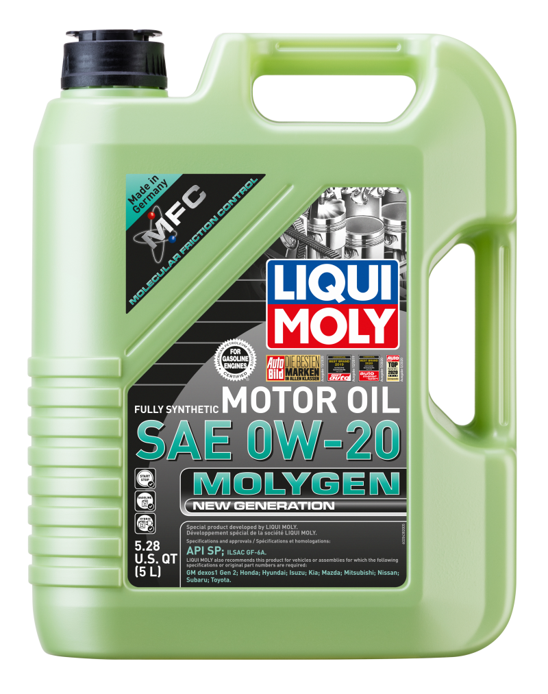 LIQUI MOLY 5L Molygen New Generation Motor Oil SAE 0W20 - 20438