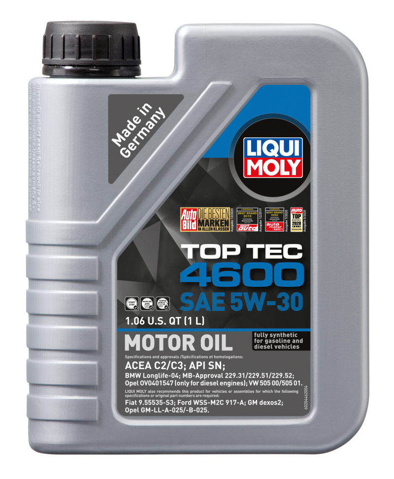LIQUI MOLY 1L Top Tec 4600 Motor Oil SAE 5W30 - 20446