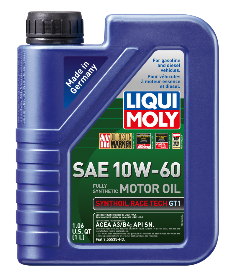 LIQUI MOLY 1L Synthoil Race Tech GT1 Motor Oil SAE 10W60 - 2068