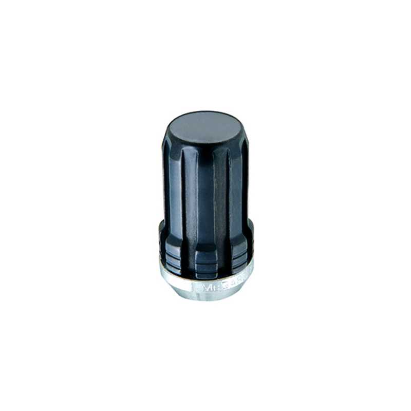 McGard SplineDrive Lug Nut (Cone Seat) M14X1.5 / 1.935in. Length (4-Pack) - Black (Req. Tool) - 65310BK