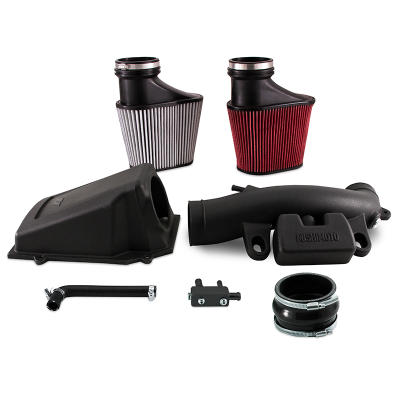 Mishimoto 2018+ Jeep Wrangler JL 2.0T Air Intake w/ Dry Washable Filter - MMAI-JLH-18SDW