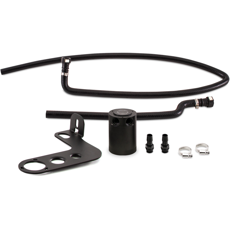Mishimoto 10-15 Chevrolet Camaro SS (Automatic) Baffled Oil Catch Can Kit - Black - MMBCC-CSS-10APBE