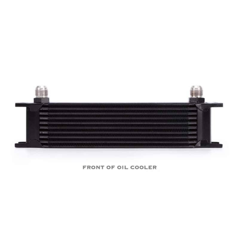 Mishimoto Universal 10 Row Oil Cooler Kit - Black - MMOC-UBK
