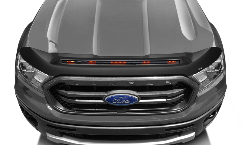 AVS 19-22 Ford Ranger Low Profile Aeroskin Lightshield Pro - Black - 953166