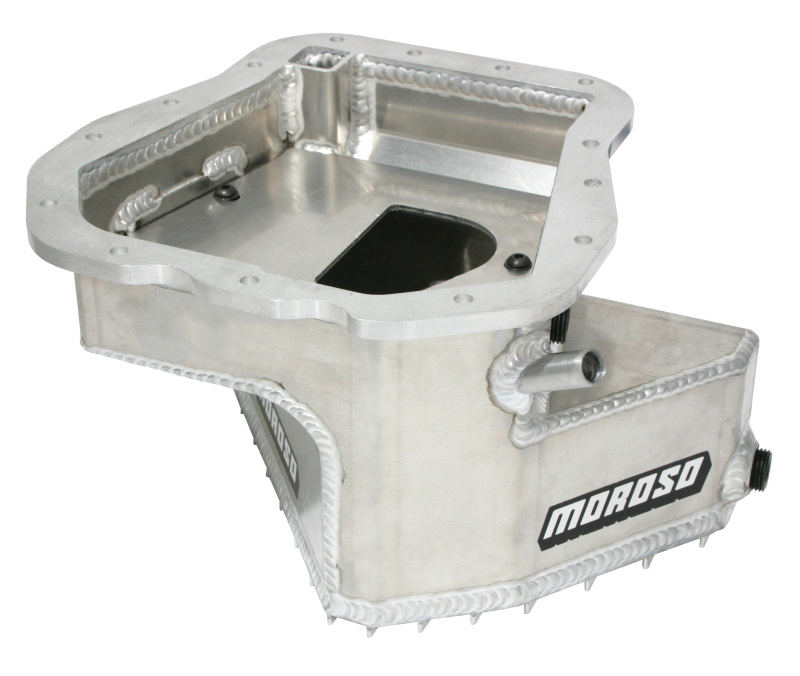 Moroso Subaru EJ20/EJ22/EJ25 Road Race Baffled Wet Sump 5qt .125in Thick Aluminum Oil Pan - 20965