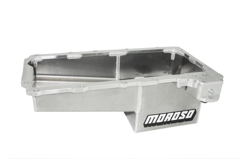 Moroso GM LS/16-Up COPO Camaro (w/Rear Sump) Drag Race Baffled Wet Sump 7qt 7.5in Aluminum Oil Pan - 21153