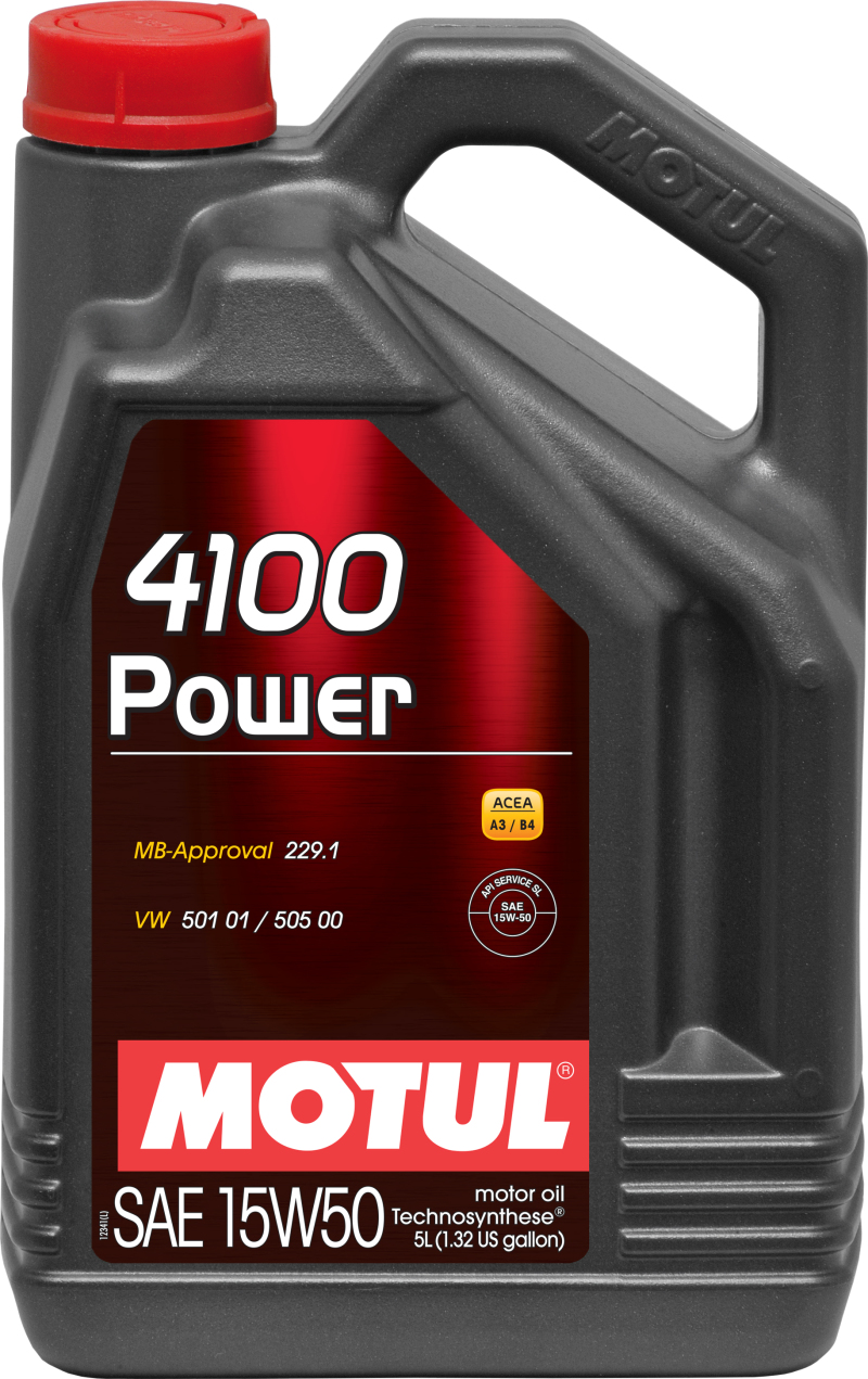 Motul 5L Engine Oil 4100 POWER 15W50 - VW 505 00 501 01 - MB 229.1 - 100273