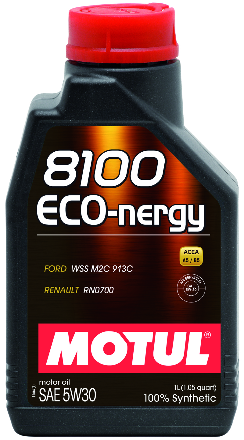 Motul 1L Synthetic Engine Oil 8100 5W30 ECO-NERGY - Ford 913C - 102782