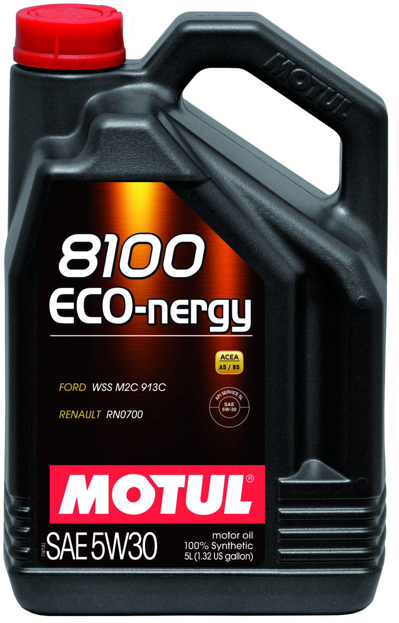 Motul 5L Synthetic Engine Oil 8100 5W30 ECO-NERGY - Ford 913C - 102898