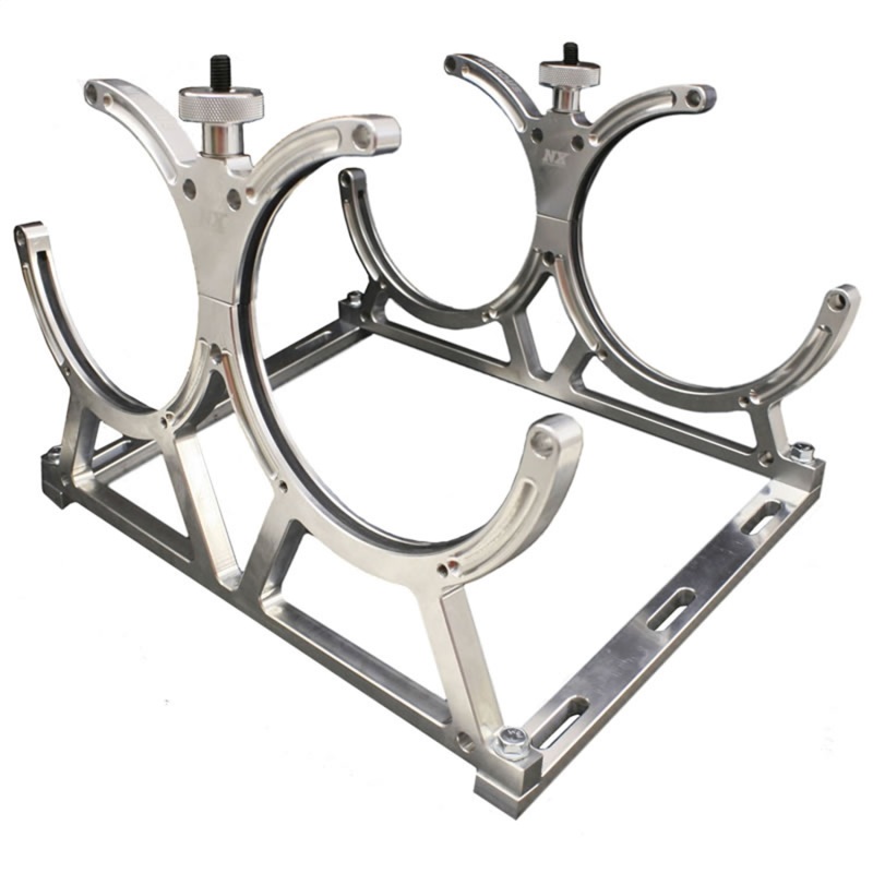 Nitrous Express Billet Bracket for Dual 10 Or 15lb N2O Bottle Incl Floor Mounts - 11108D