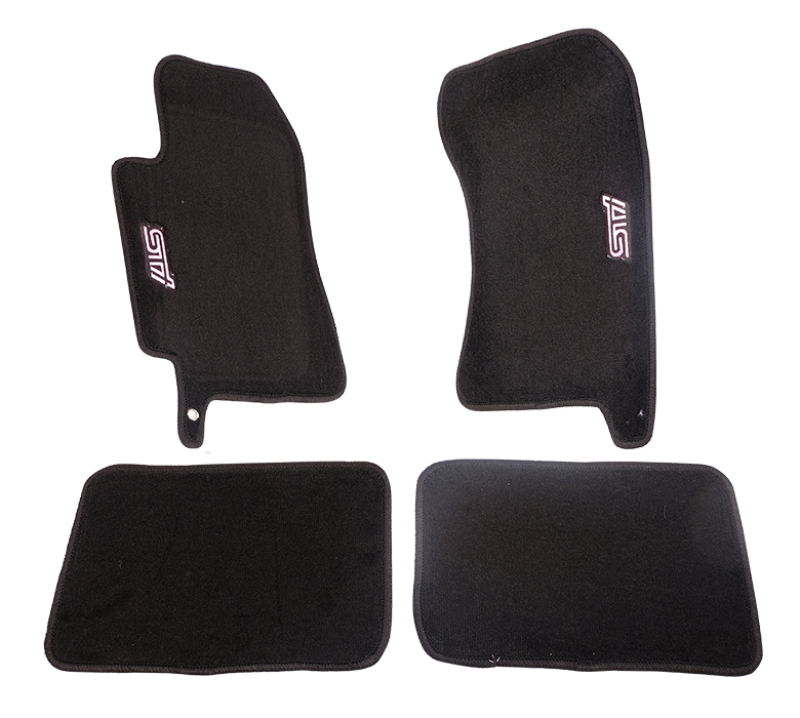 NRG Floor Mats - 04-07 Subaru WRX STI (STi Logo) - 4pc. - FMR-400