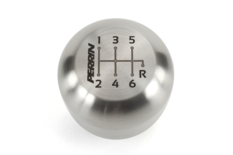 Perrin 17-18 Honda Civic Brushed Stainless Steel Large Shift Knob - 6 Speed - PHP-INR-120SS