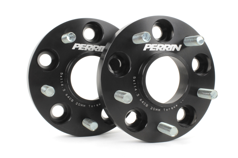 PERRIN 17-21 Honda Civic Si / 22-26 Acura Integra 64.1mm 5x114.3 Wheel Spacers 20mm - Pair - PHP-WHL-020BK