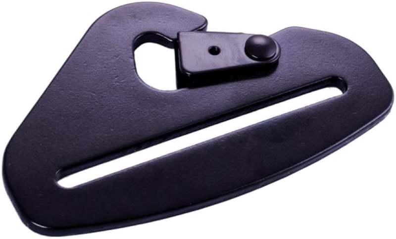 RaceQuip Snap Hook End Seat Belt Mounting Hardware / Fits 3 In. Belts / Forged Steel - Black - 700940