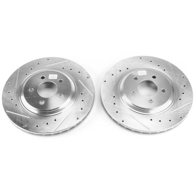 Power Stop 94-01 Ford Mustang Front Evolution Drilled & Slotted Rotors - Pair - AR8144XPR Power Stop 94-01 Ford Mustang Front Evolution Drilled & Slotted Rotors - Pair - AR8144XPR