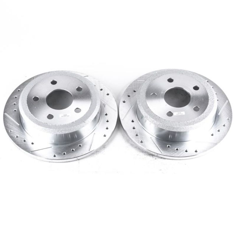 Power Stop 07-17 Jeep Wrangler Rear Evolution Drilled & Slotted Rotors - Pair - AR8382XPR