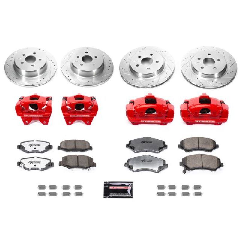 Power Stop 07-17 Jeep Wrangler Front & Rear Big Brake Conversion Kit - BBK-JK-002R
