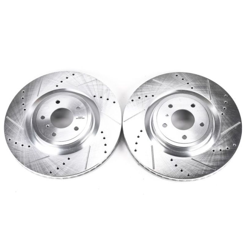 Power Stop 09-13 Infiniti FX50 Front Evolution Drilled & Slotted Rotors - Pair - JBR1300XPR